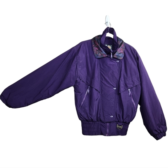 Vintage 80s 90s Hot Music Ski Jacket Winter Coat Graphic Women's Size Medium - Picture 4 of 11